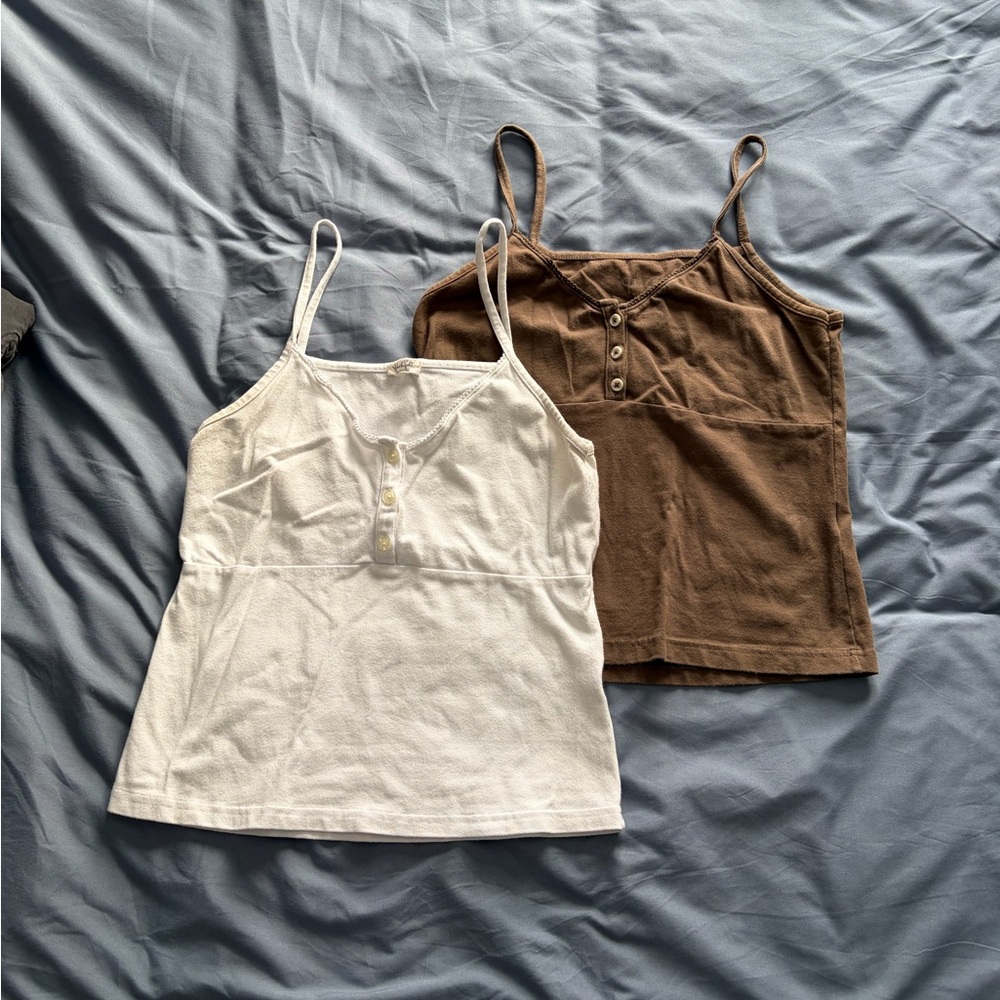 Brandy Melville buttoned camisoles